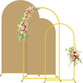 Wedding Arch Backdrop Stand and Brown Arch Cover Set 7.2FT/6FT Party Backdrop by FUHSY