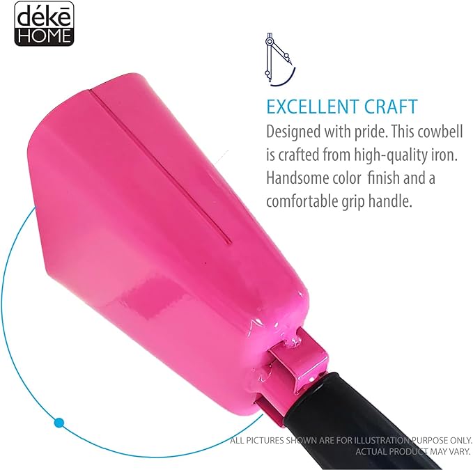 Deke Home - 2 Pack 7 Inch Steel Cowbells - Image 8