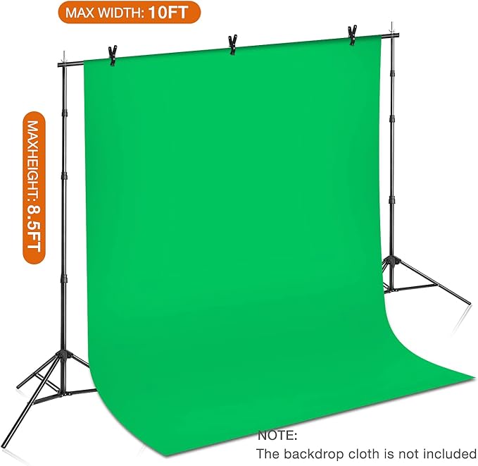 Yesker 8.5X10ft Background Stand Backdrop Support System Kit Photo Video Studio - Image 4