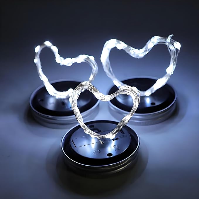 VOOKRY 12 Pack Solar Mason Jar Lights, 30 LED Mason Jar Lids Waterproof Firefly - Image 4