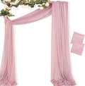 MLMC Dusty Rose Wedding Arch Draping Fabric 2 Panels 29" x 20 FT Extra Long by MLMC