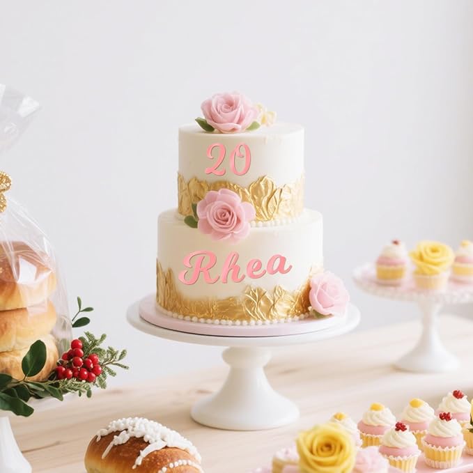 126 PCS Custom Name Cake Topper Acrylic Letters DIY Personalized A-Z & 0-9 - Image 6