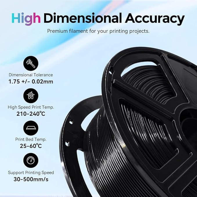 FLASHFORGE Rapid PLA Filament 1.75mm, High Flow Speedy 3D Printer Filament - Image 5