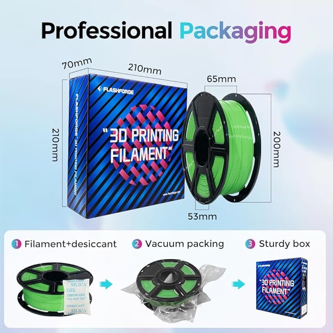 FLASHFORGE Rapid PLA Filament 1.75mm, High Flow Speedy 3D Printer Filament - Image 6