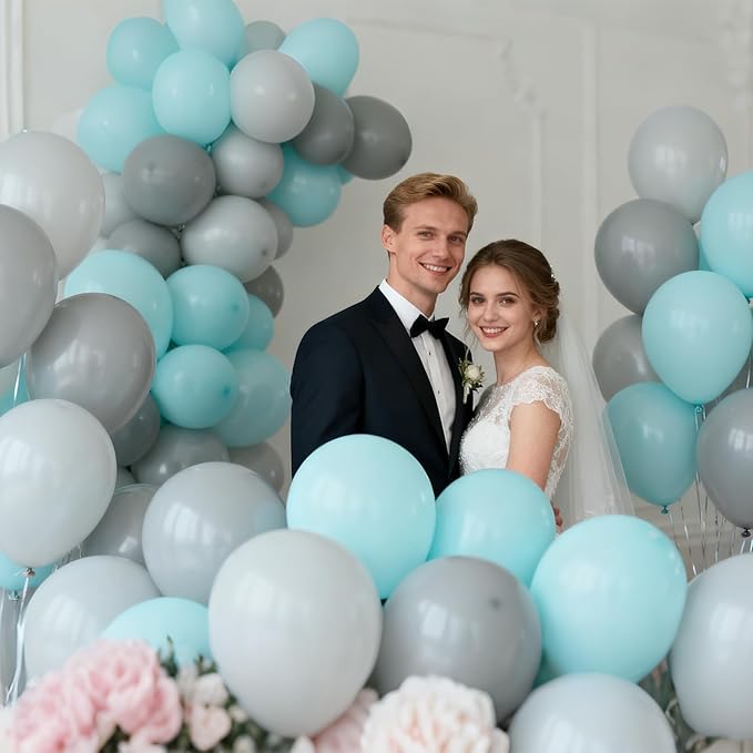 110pcs Grey Balloon 12 inch - Image 6