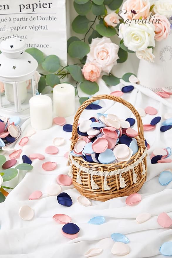 Serwalin 300pcs Silk Rose Petals Flower Petals - Image 5