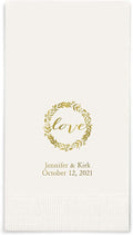 Weddingstar Personalized Printed Paper Napkins 3-Ply 40 Pack Dinner by WEDDINGSTAR