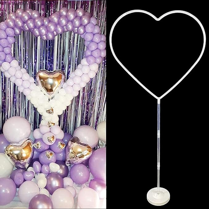 Balloon Column Heart Shape Arch Set - Image 5