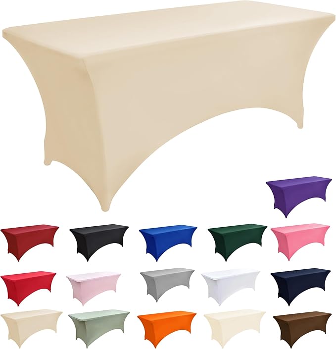 2-Pack 6ft Spandex Table Covers - Image 3