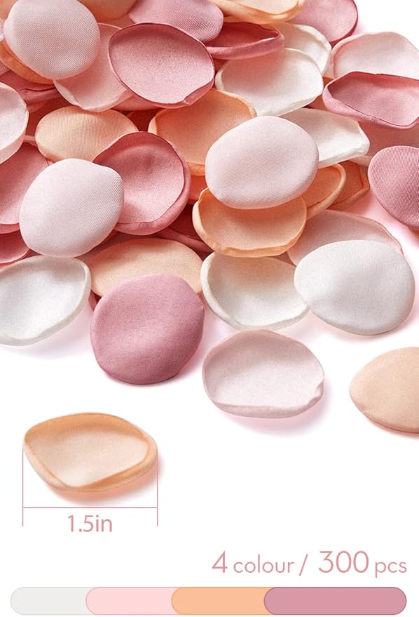 Serwalin 300Pcs Silk Rose Petals Artificial Flower Petals - Image 7