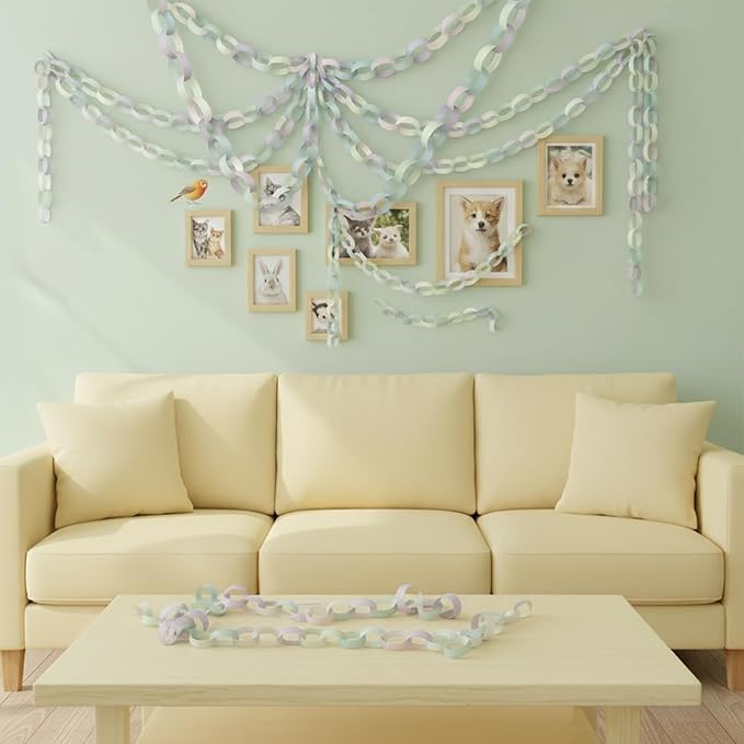 Lincia 600 Sheet Halloween Paper Chain Garland, Construction DIY Crafts Chain - Image 3