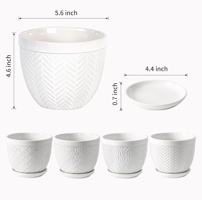 Sureasy Ceramic Indoor Plant Pots - Image 3