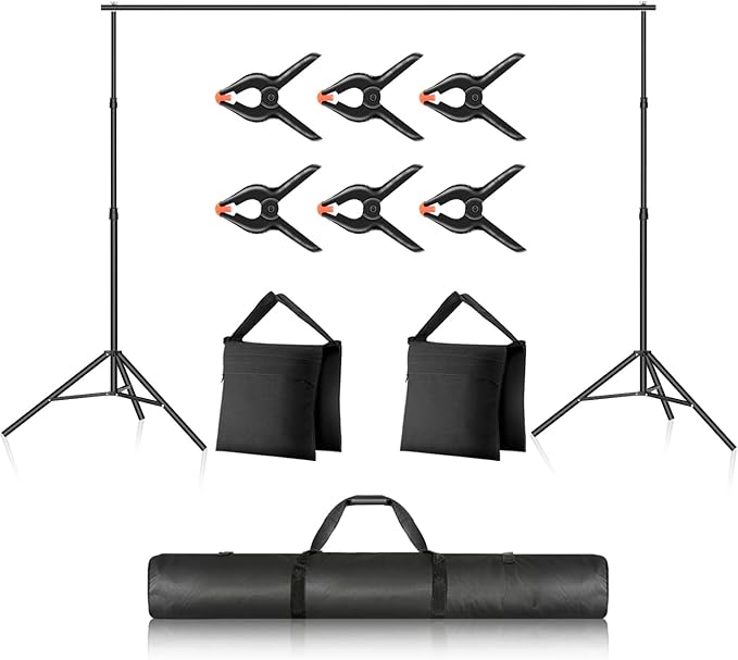 Neewer Photo Studio Backdrop Support System, 10ft/3m Wide 6.6ft/2m High - Image 4