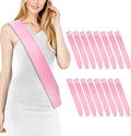 16 Pcs Sash Blank Satin Sash Light Pink Sash Party, Bride To Be Sash, Plain Sash by Rinacci