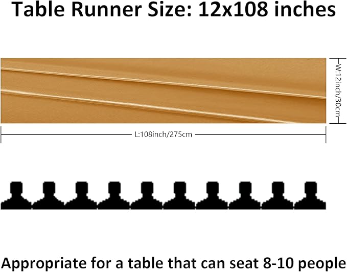 24Pack Table Runner 12 x 108 Inches Satin Silk Table Runner - Image 2