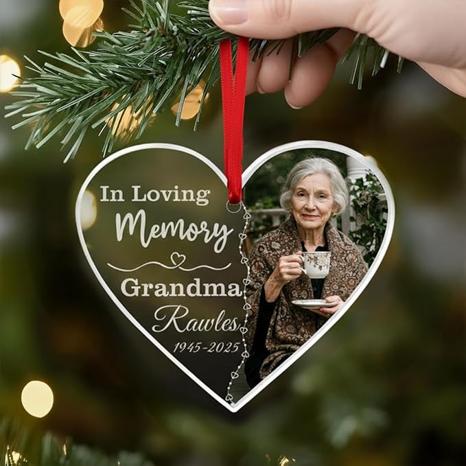 Personalized Memorial Glass Ornament 2025 – I Am Always - Image 4