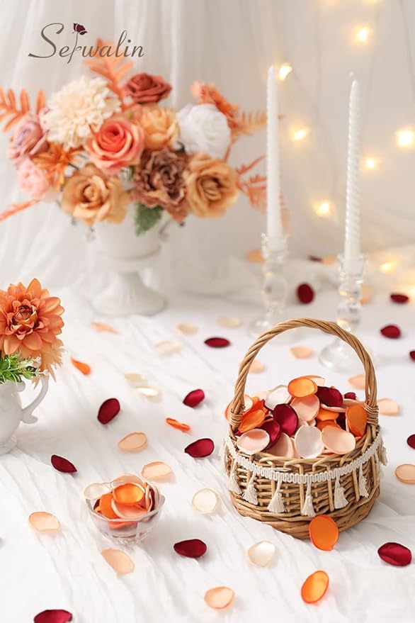 Serwalin 500Pcs Silk Rose Petals Flower Petals - Image 4