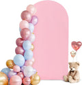 HEMMOTOP Pink Arch Backdrop Cover 7.2 ft, Spandex Arch Covers Stretchy Backdrop by Hemmotop