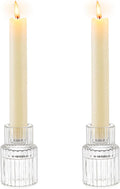 Romadedi Glass Candle Holder for Candlestick by ROMADEDI