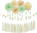 Sage-Green Gold-Champagne Party Decorations by OURUOLA