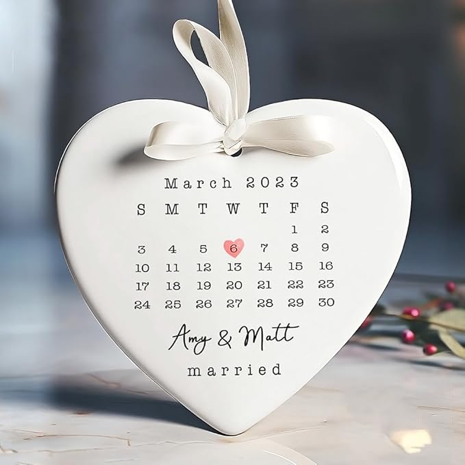 GABITA Personalized First Christmas Married Keepsake, First Christmas Married - Image 2