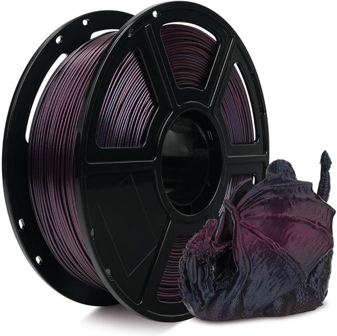 FLASHFORGE Chameleon Gradient Rapid PLA Filament Burnt Titanium & Abyssal Rede by FLASHFORGE