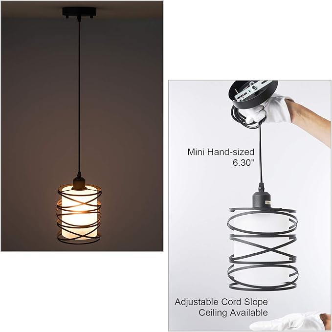 Modern Mini Pendant Light Fixture Kitchen Island Pendant Lighting 6.30''Matte - Image 7