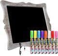 Tabletop Chalkboard Sign with Easel + 8 Brilliant Liquid Chalk Markers | Rustic by OakLetters