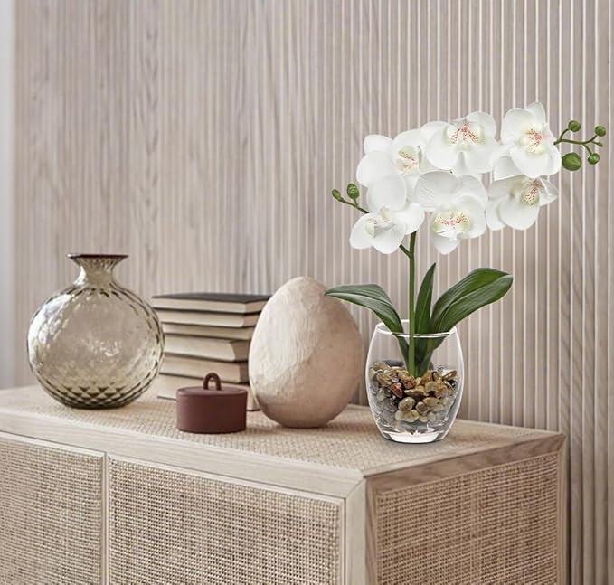 White Orchids Artificial Flowers - Image 6