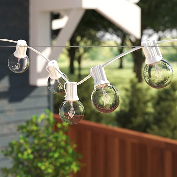 25Ft Outdoor Globe String Lights, G40 Edison String Lights - Image 5