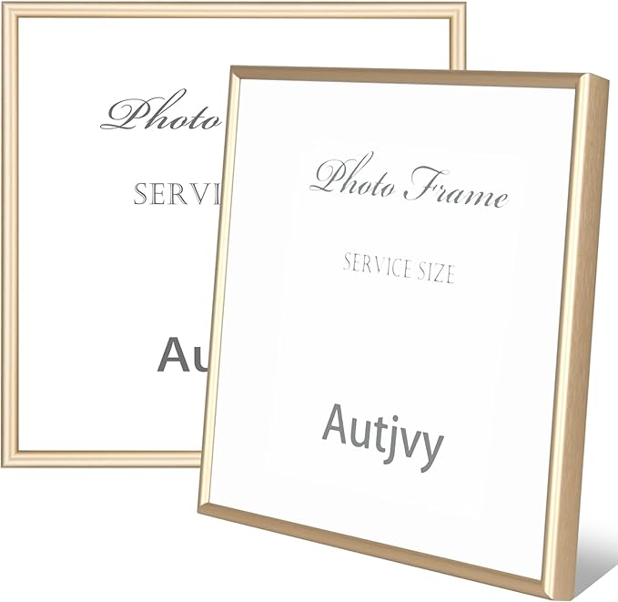 5x5 Picture Frames Gold by Autjvy
