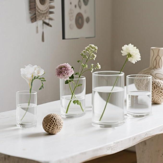 36pcs Glass Vase Cylinder for Centerpieces Small Flower Glass Clear Home Decor - Image 5