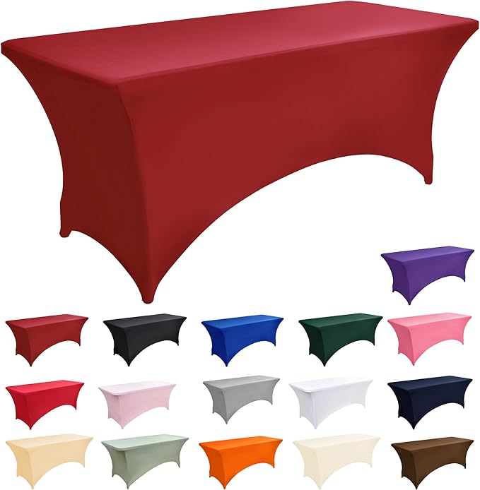 2-Pack 6ft Spandex Table Covers - Image 3