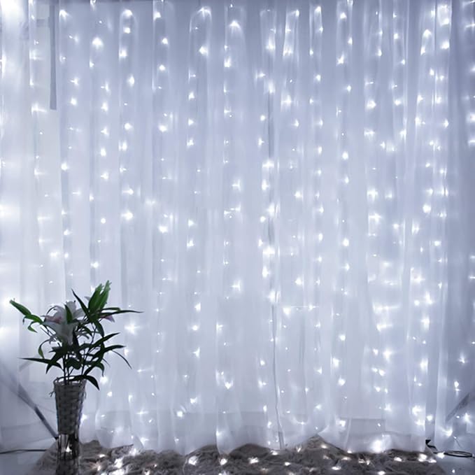 Brightown Window Curtain Lights, 600 Led 20 Feet Dimmable - Image 2