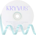 Light Blue Satin Ribbon 1/4 inch X Continuous 50 Yards, Single Face Polyester by Kryvusribbon