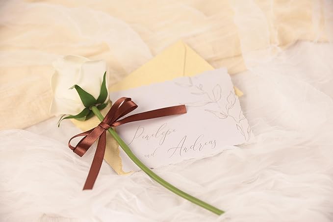 Coffee Brown Satin Ribbon 3/8 inch X Continuous 25 Yards, Single Face Polyester - Image 6