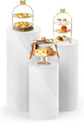 3PC Cylinder Pedestal Stands for Party, Pedestal Display Plinth Pillars for by Sedeke