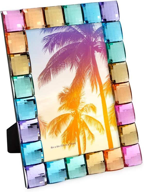 Isaac Jacobs Decorative Sparkling Jewel Picture Frame, Photo Display & Home by IsaacJacobs