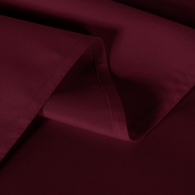 sancua 2 Pack Burgundy Tablecloth 54 x 54 Inch, Stain and Wrinkle Resistant - Image 6
