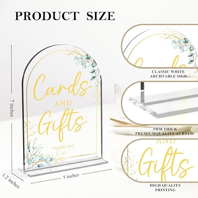 2-Piece Acrylic Wedding Sign Set - Image 2