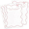 DEEKA 30 PCS Bridal Shower Games Card by DEEKA