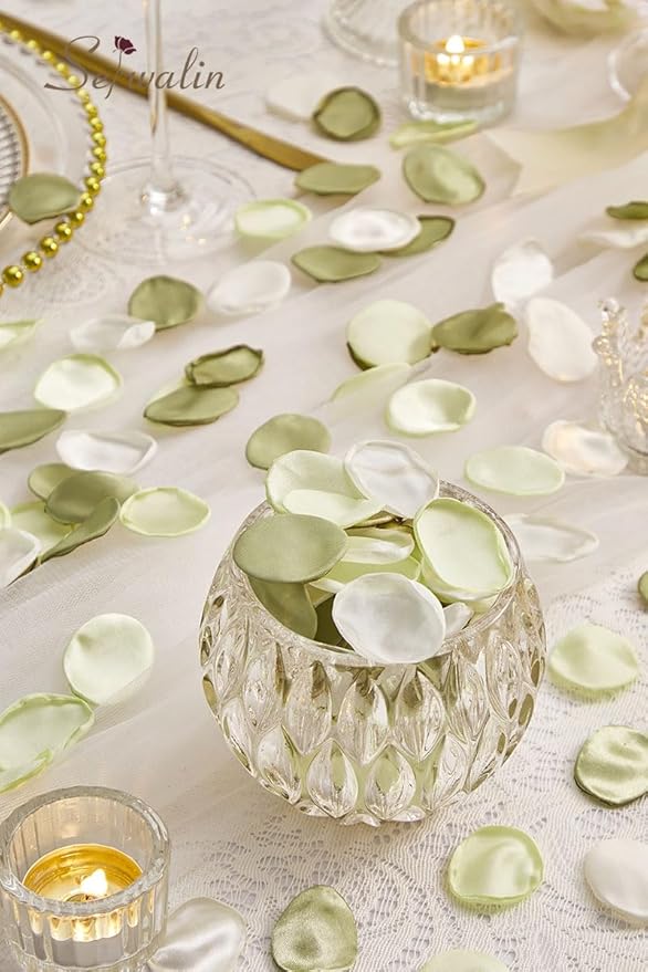Serwalin 300Pcs Silk Rose Petals Artificial Flower Petals - Image 4