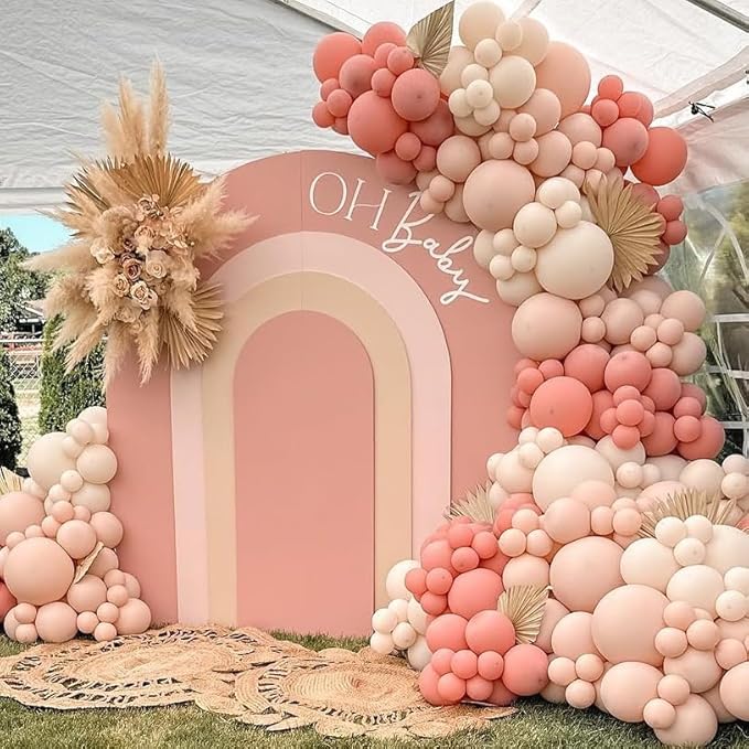 Dusty Pink and Beige Balloons - Image 8