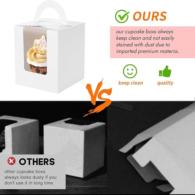JCD 120Packs Cupcake Boxes - Image 5