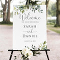 Greenery Wedding Welcome Sign, Eucalyptus Wedding Sign, Botanical Welcome by SZ-HaNoi