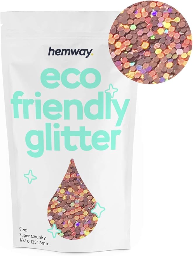 Hemway Biodegradable Glitter Eco Friendly - 100g/3.5oz Bio Cosmetic Safe - Image 2