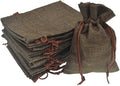 20pcs Burlap Drawstring Gift Bags, Natural Linen Jewelry Pouch by Bezall