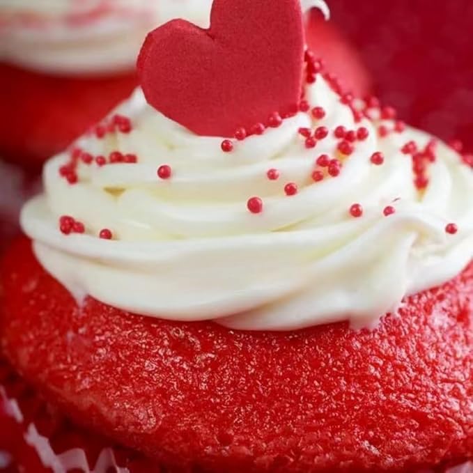 Edible Red Pearl Sugar Sprinkles Candy 2mm Mini Pearls Cake Decorations Cupcake - Image 4