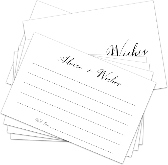 White Advice And Wishes Cards, Advice Cards by ZGOGY