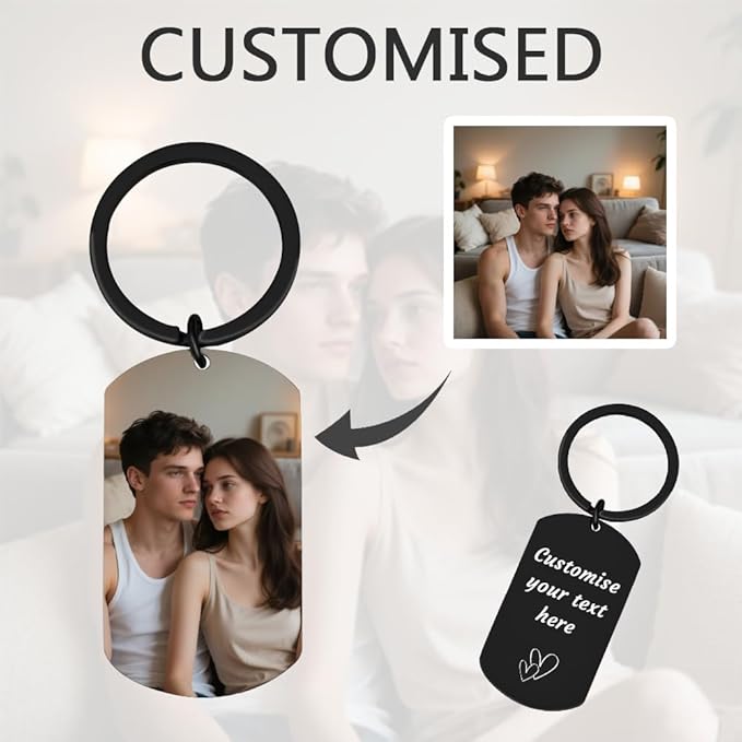 Personalised Keyring with Custom Photo & Text - Image 4